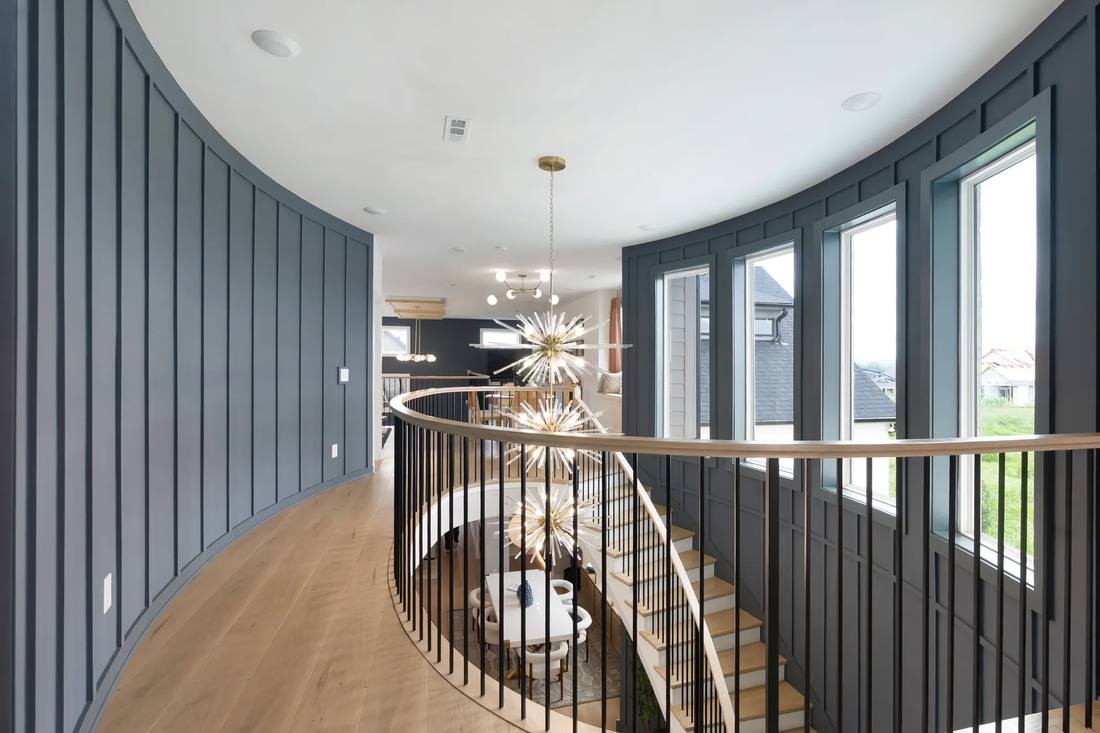 Modern stair with balcony