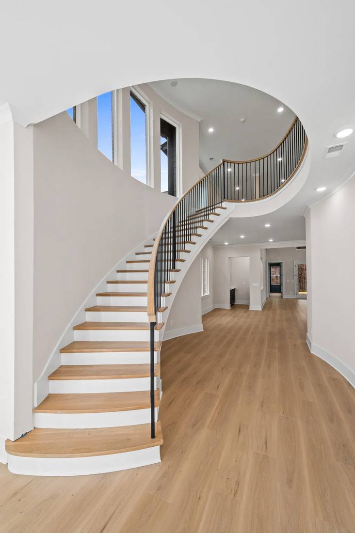 Modern foyer with stair